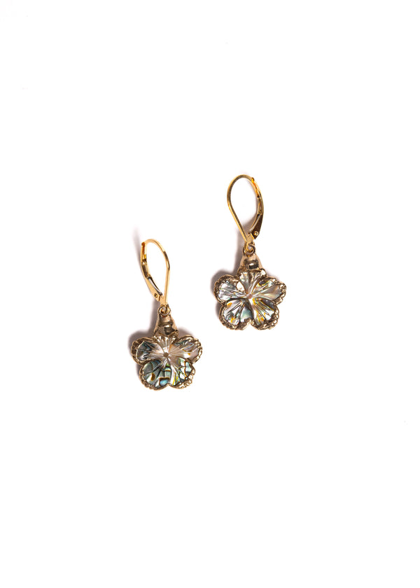 Abalone Flower Earrings