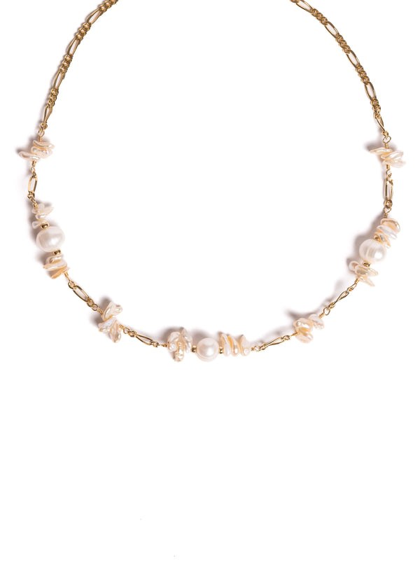 Short Freshwater & Cultured Pearls Necklace