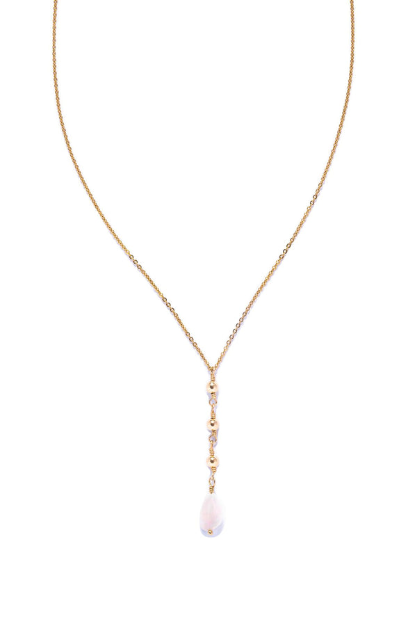 Opal & Gold Beads Necklace
