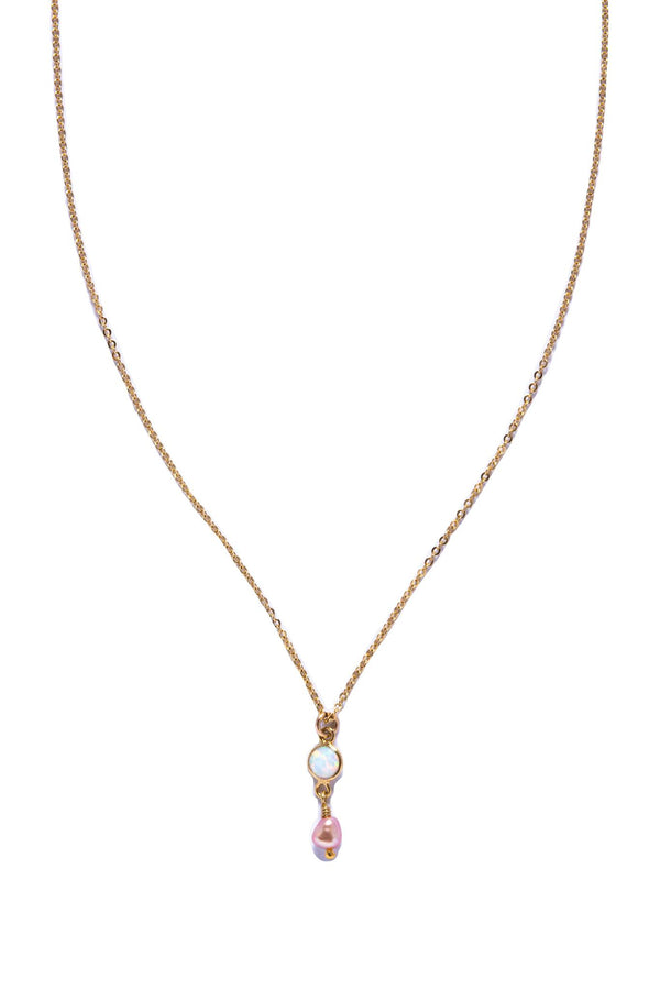 Opal & Freshwater Pearl Necklace