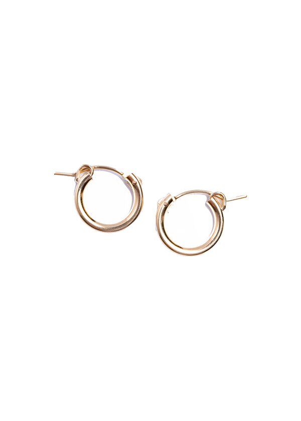 Small Gold Tube Hoops