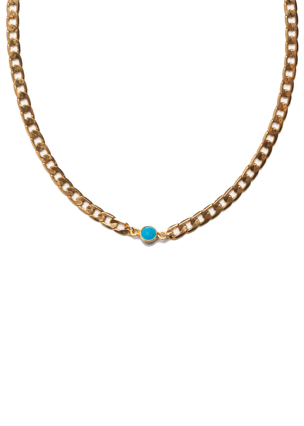 Turquoise with Katherine Chain Necklace