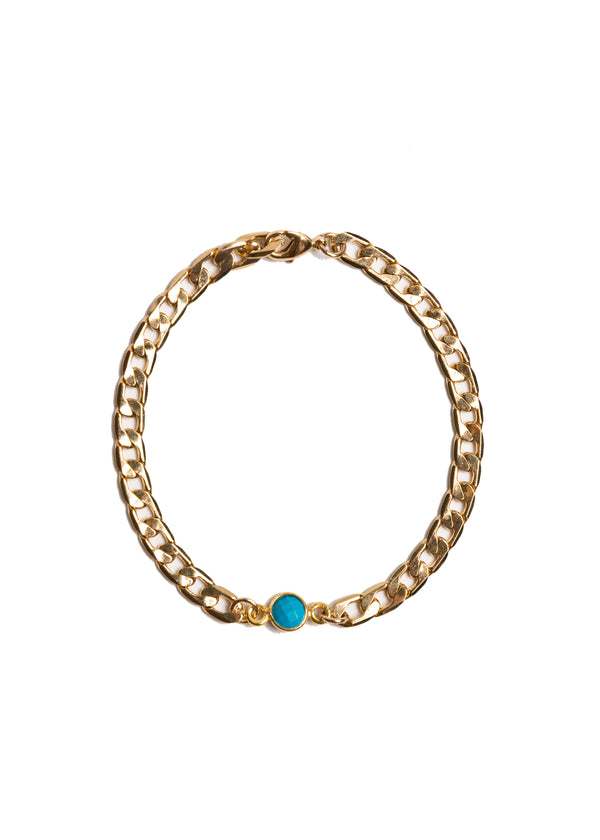 Turquoise with Katherine Chain Bracelet