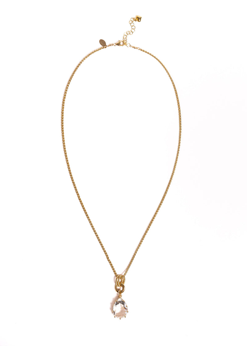 Teardrop CZ's Necklace