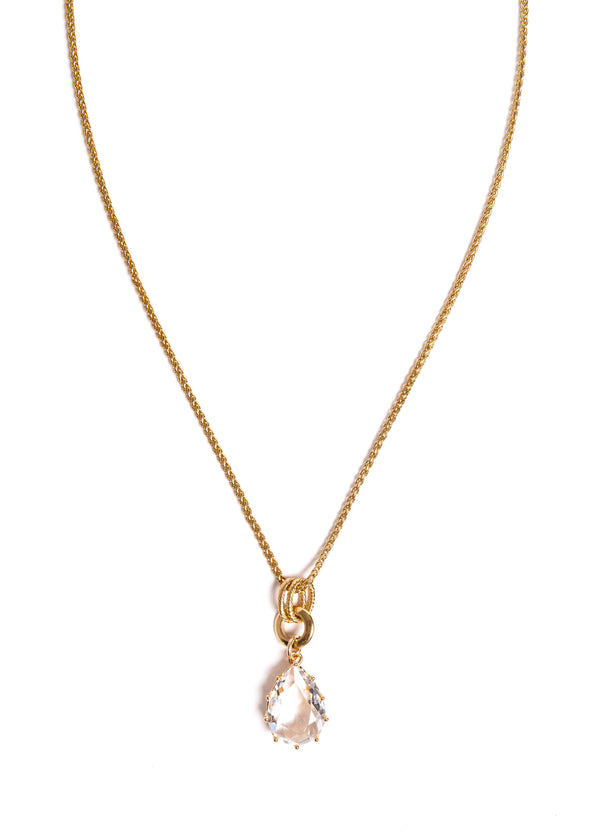 Teardrop CZ's Necklace