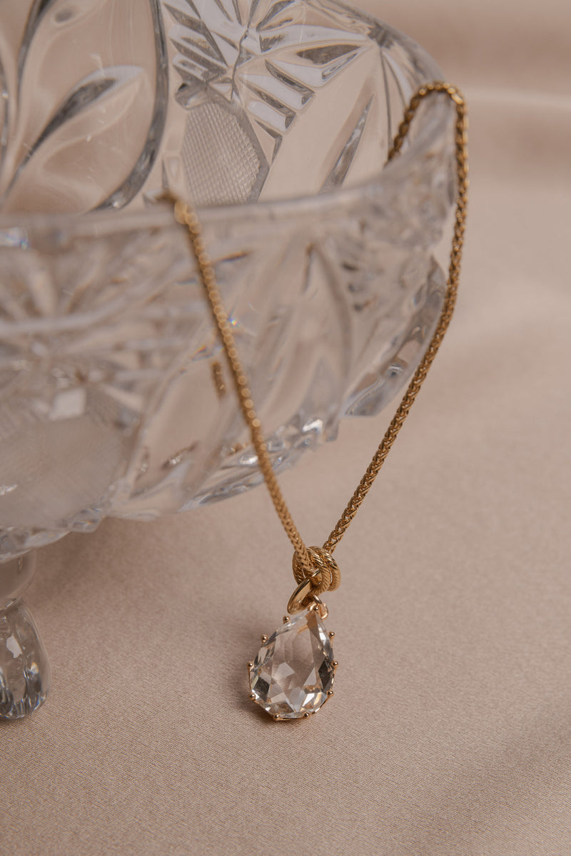 Teardrop CZ's Necklace