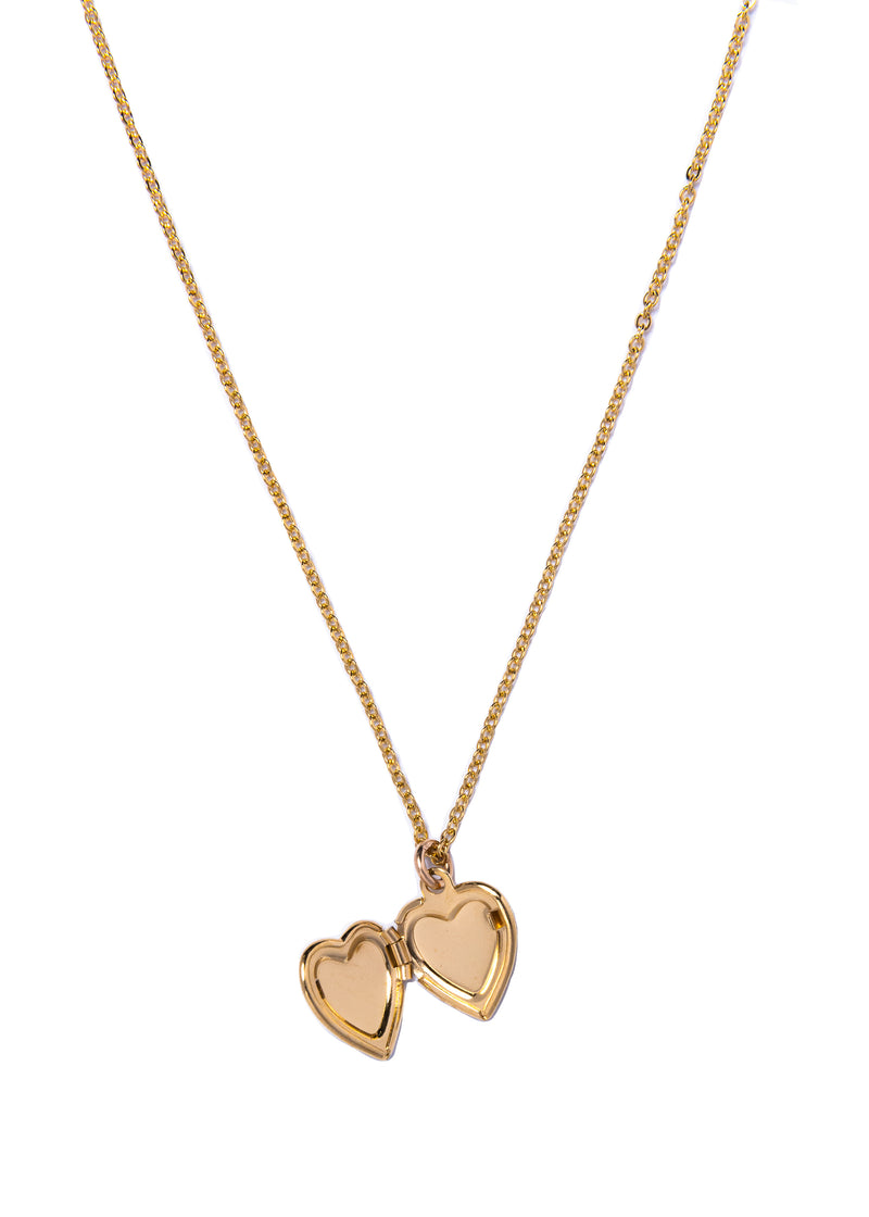 Small heart locket necklace deals