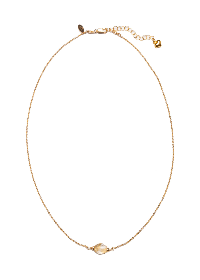 Teardrop Rutilated Quartz Necklace